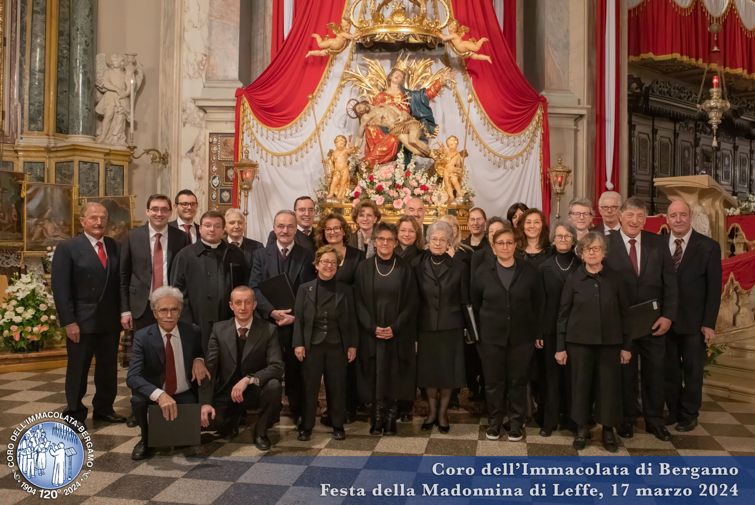 SOLENNITÀ della Madonnina di Leffe (Madonna Addolorata) nel 65° anniversario dell'incoronazione dell'effige della Madonna.