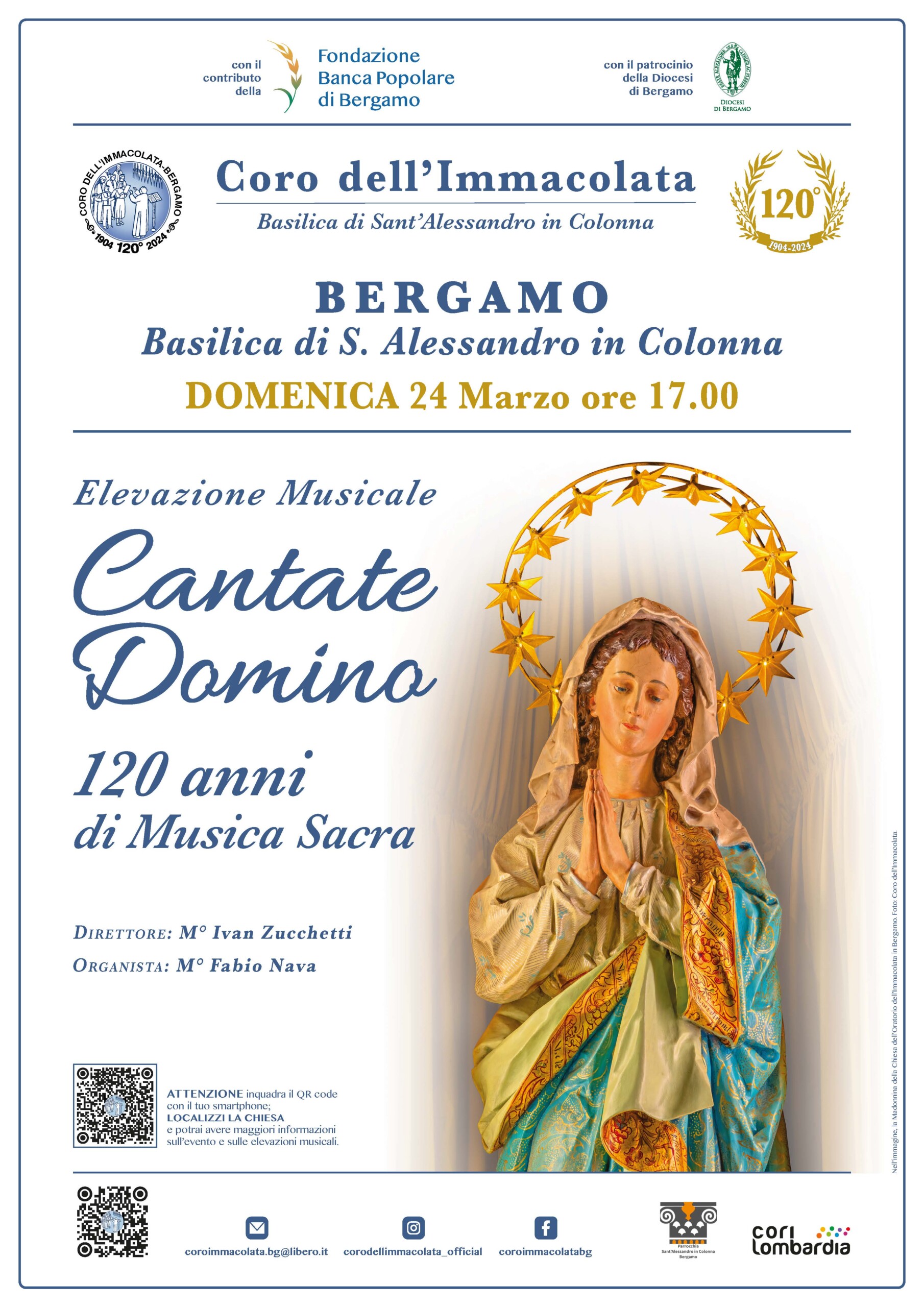 CET 01 Coro Immacolata Bergamo Locandina BERGAMO 120 ANNI
