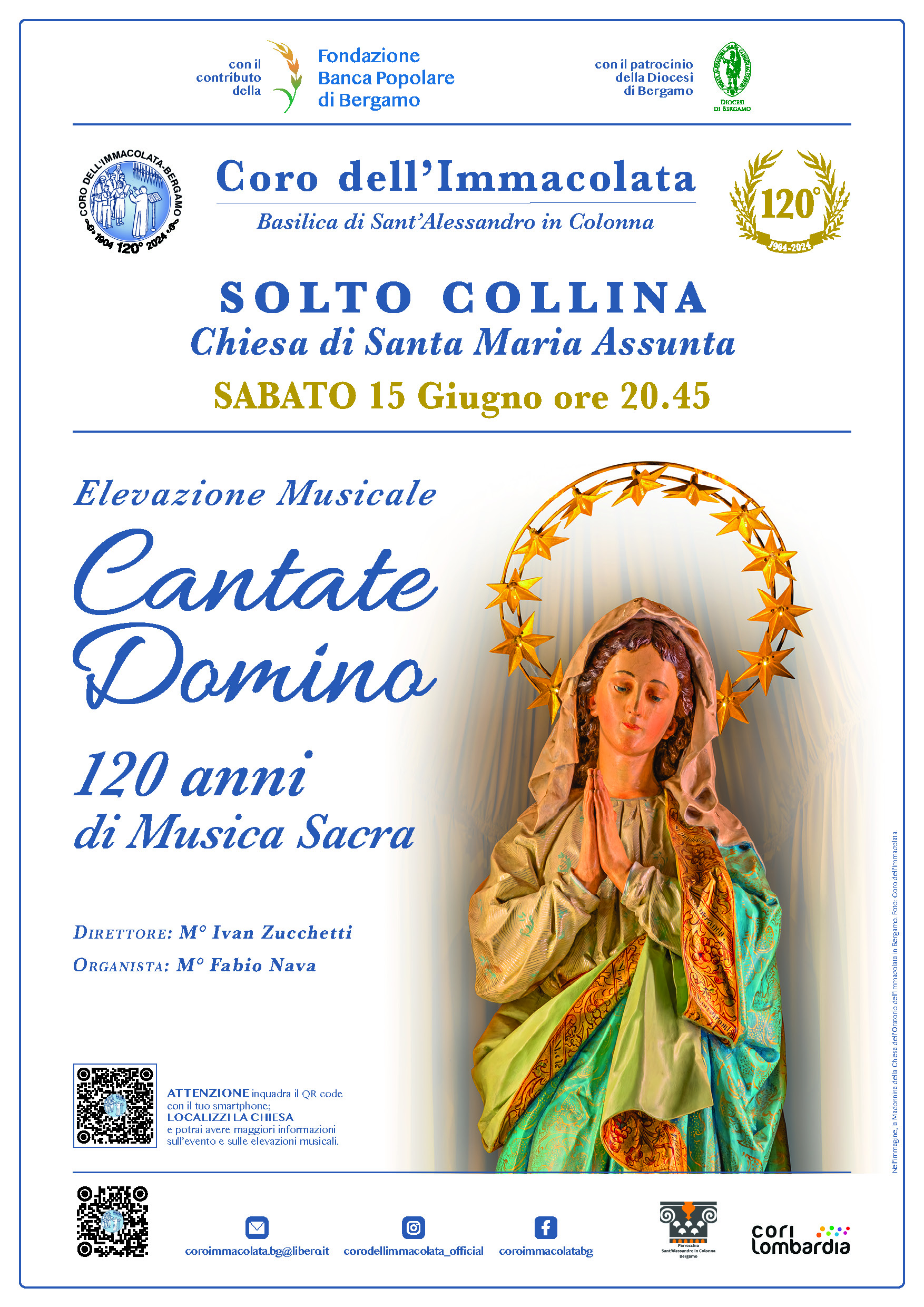 CET 06 Coro Immacolata Bergamo Locandina SOLTO COLLINA 120 ANNI