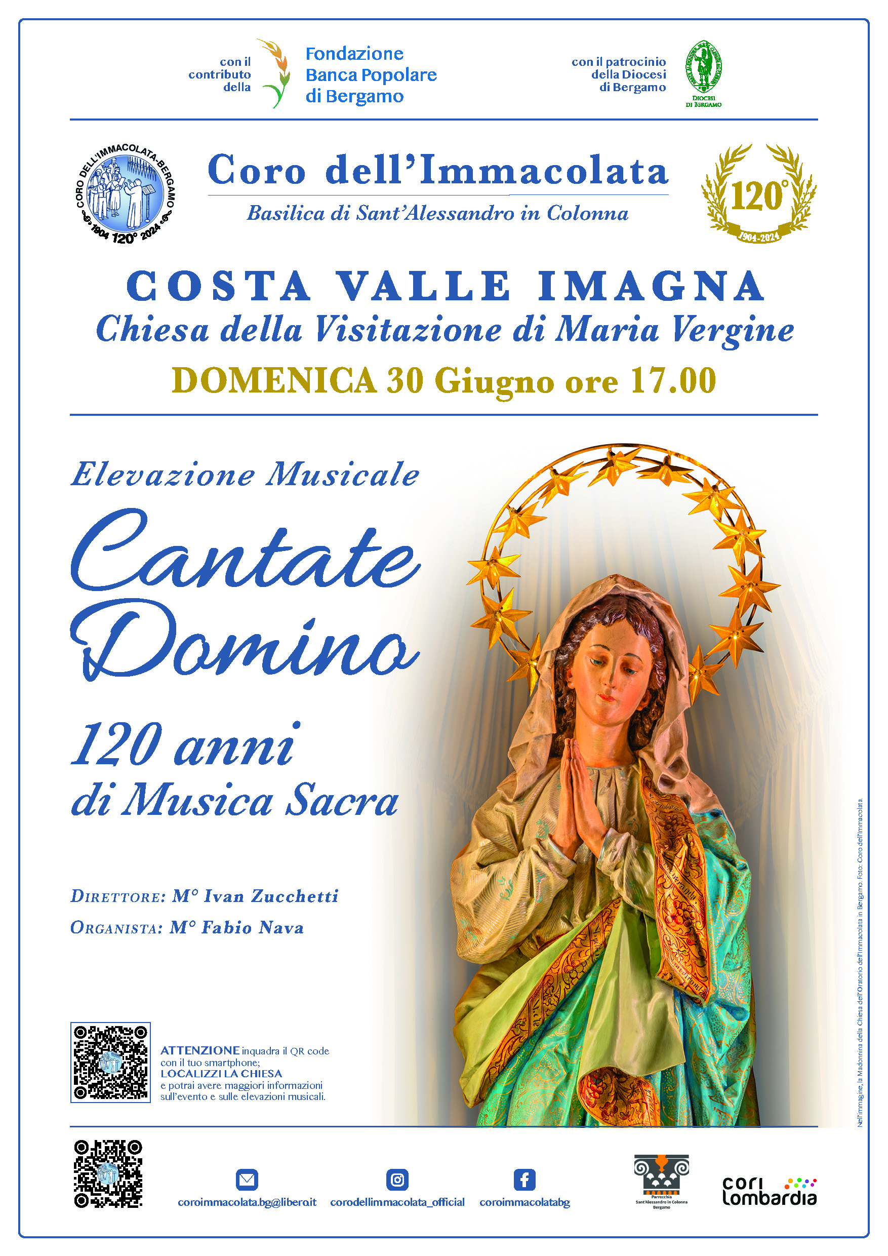 CET 09 Coro Immacolata Bergamo Locandina COSTA IMAGNA 120 ANNI